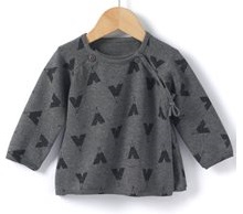  Кофточка серая из  вязаного трикотажа,  на  рост 48-50 см, R baby , Франция